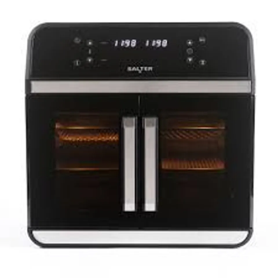 BOXED SALTER XL AIR FRYER OVEN 15L MULTICOOKER WITH DIVIDER FOR DUAL COOKING 6 PRESETS (1 BOX)