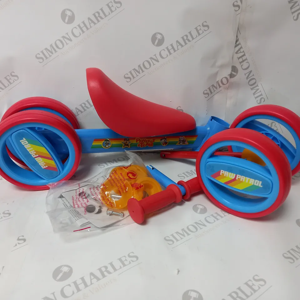 BOXED PAW PATROL BOBBLE RIDE ON  RRP £38.99