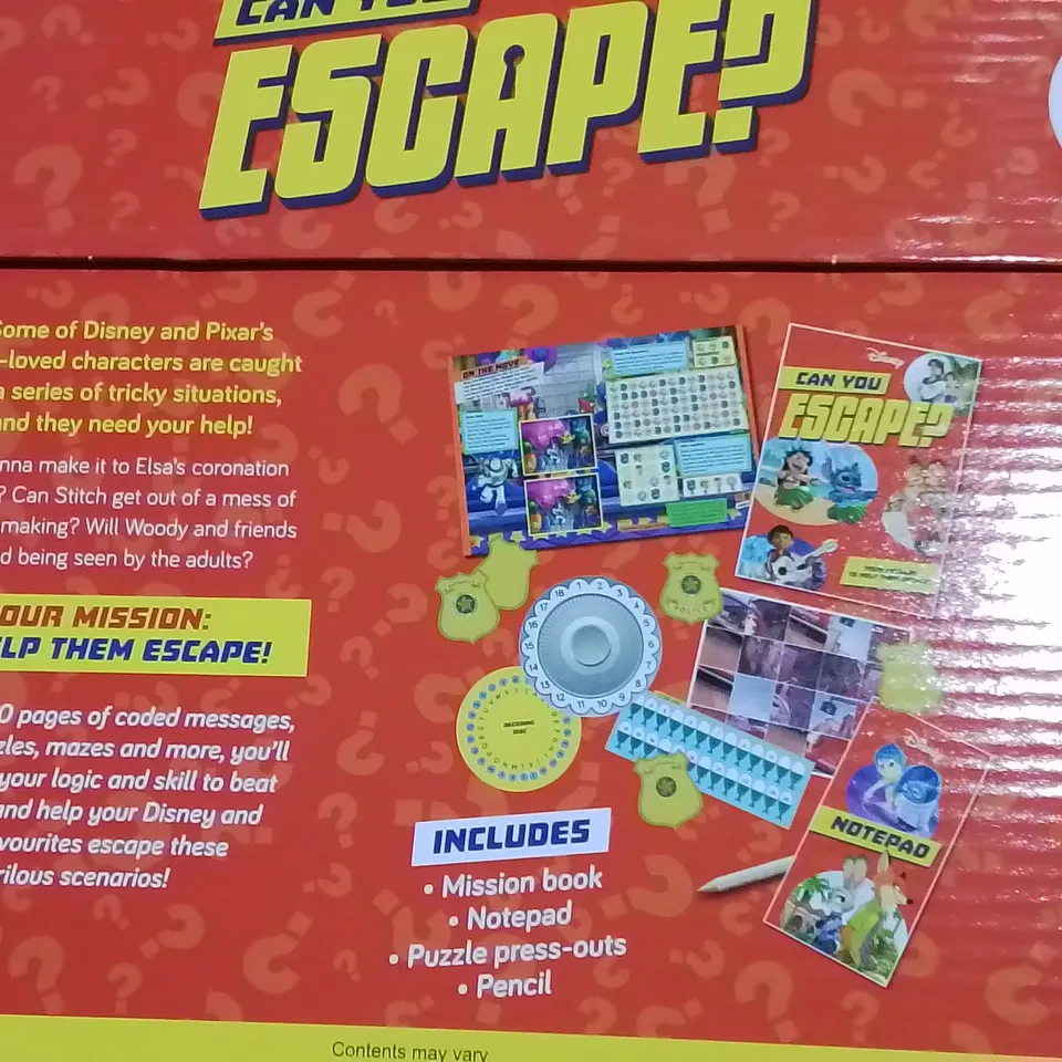 LOT OF 6 DISNEY CAN YOU ESCAPE PUZZLE SETS