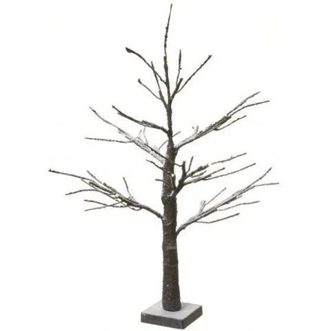 BOXED BROWN AND SNOW TREE LED INDOOR 60CM