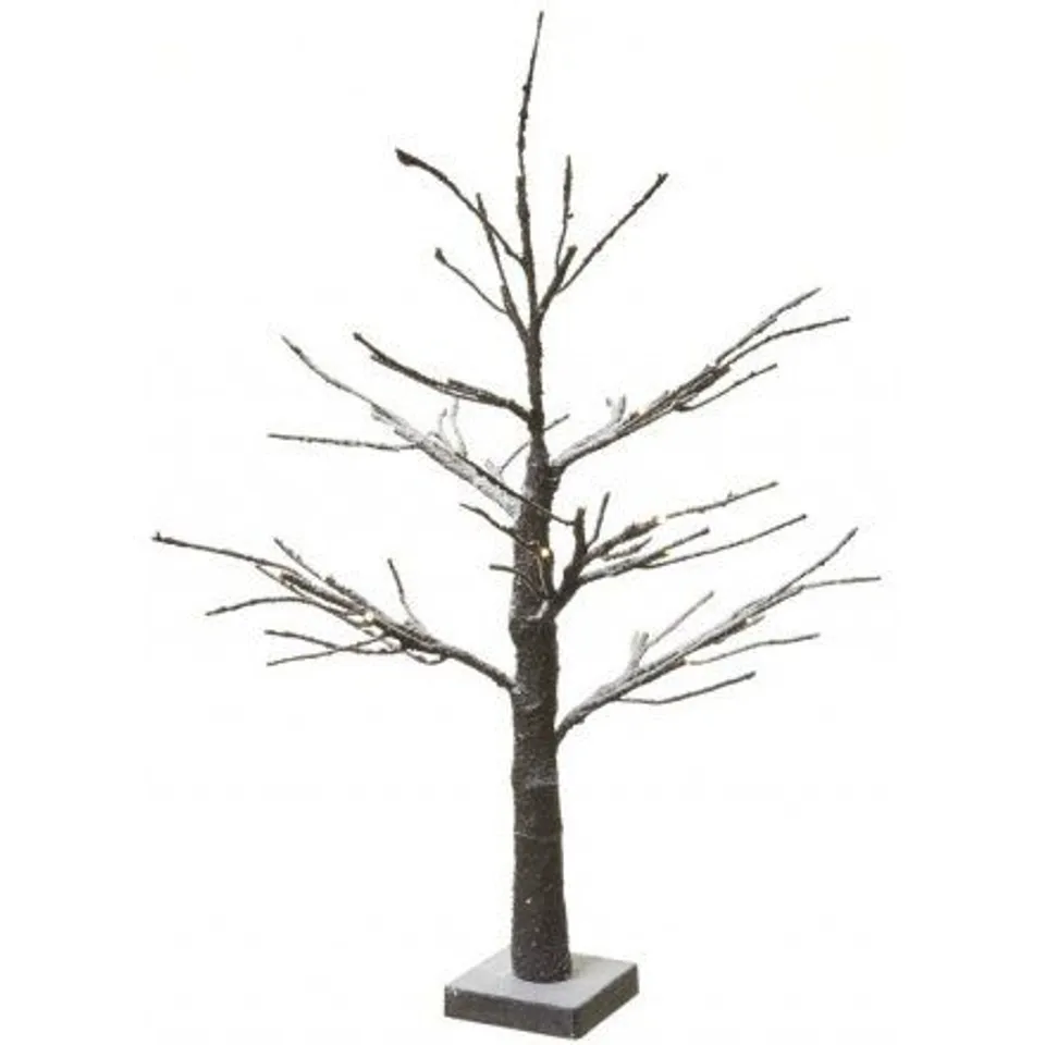 BOXED BROWN AND SNOW TREE LED INDOOR 60CM