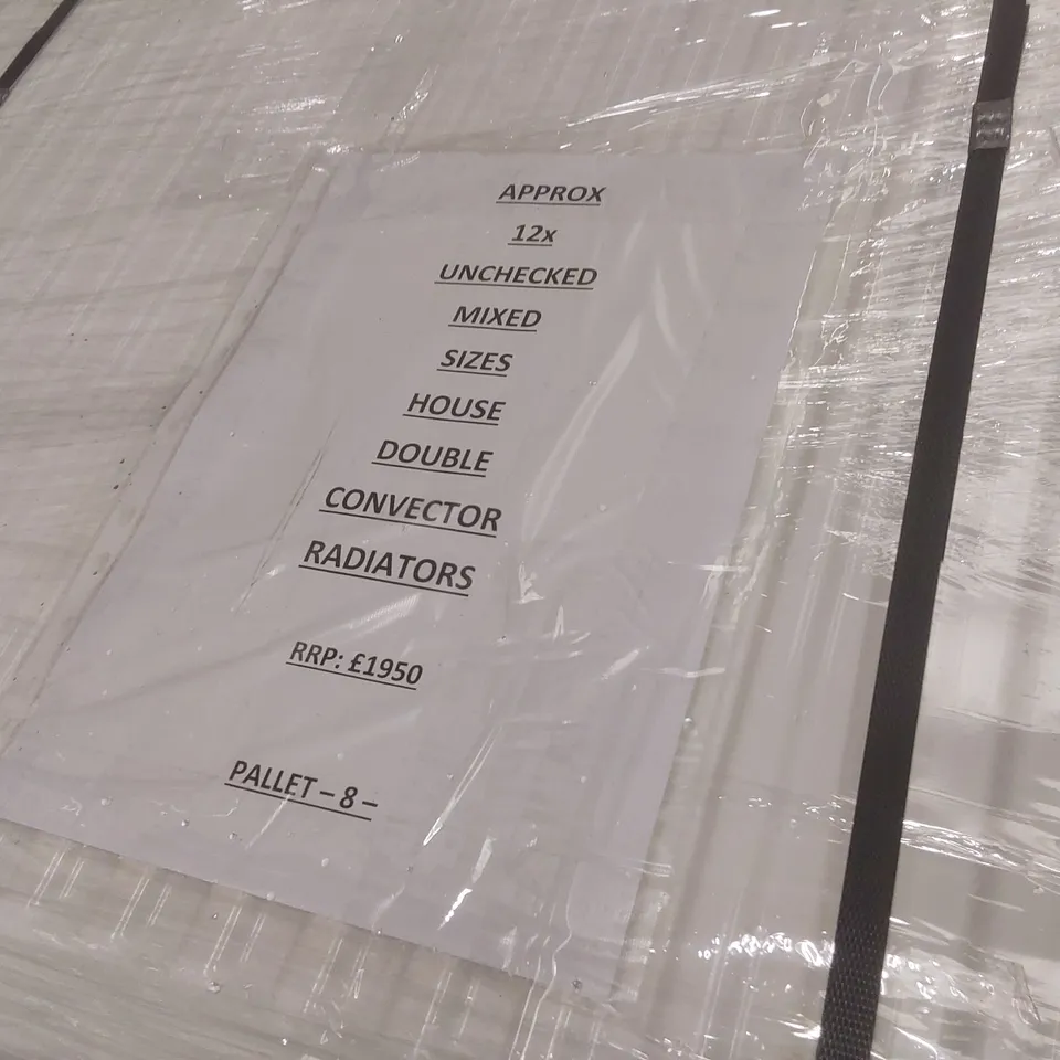 PALLET CONTAINING APPROXIMATELY 12x DOUBLE CONVECTOR RADIATORS