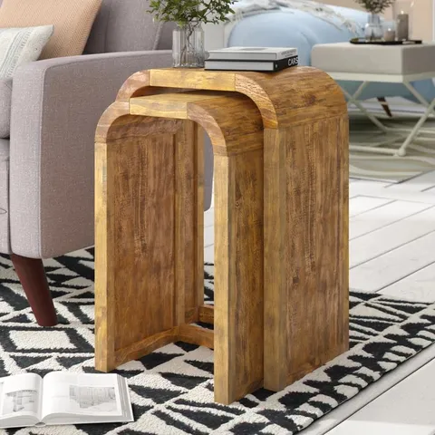 BOXED ACTON 2 PIECE NEST OF TABLES (1 BOX)