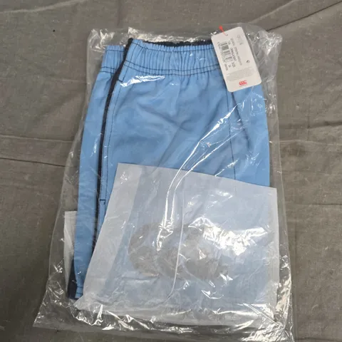 BAGGED CANTERBURY COTTON TWILL HARLEQUIN SHORTS – NAVY/LIGHT BLUE, UK 34