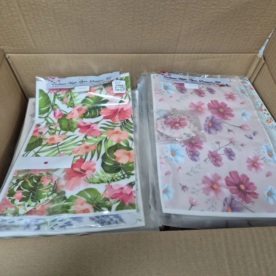 BOX OF ASSORTED PAPER DESIGNER KIT