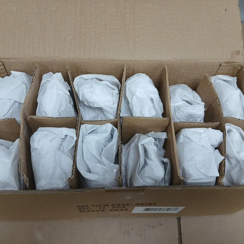 BOX OF APPROXIMATELY 40 GISELA GRAHAM CHRISTMAS ROBIN ORNAMENTS