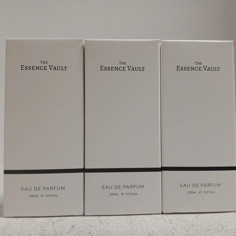 3 X 100ML OF ASSORTED THE ESSENCE VAULT FRAGRANCES