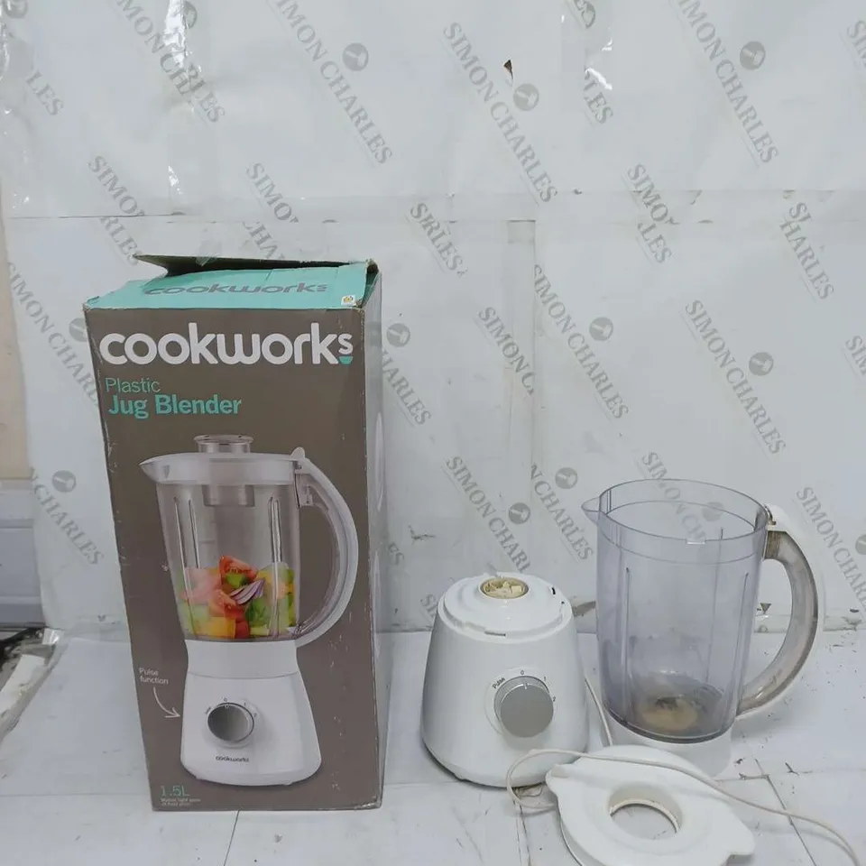 BOXED COOKWORKS PLASTIC JUG BLENDER 