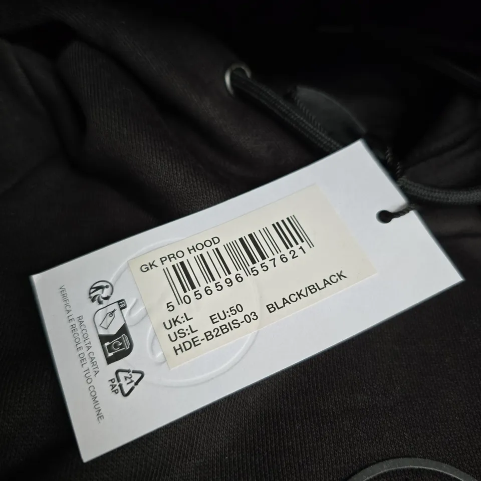 GYMKING GK PRO HOODED SWEATSHIRT – BLACK, UK L