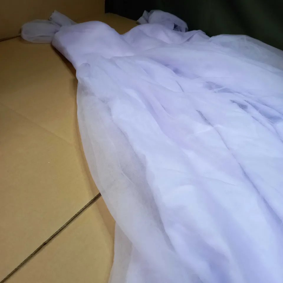 LILAC NET DETAILED OCCASION/BRIDESMAID DRESS