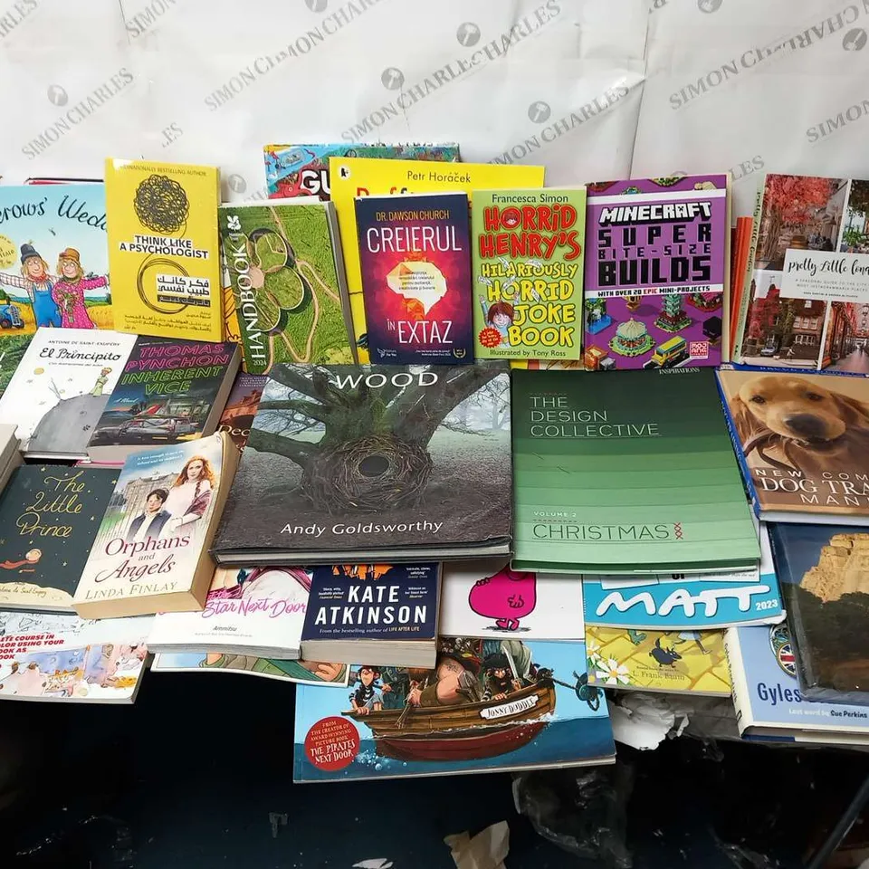 LARGE QUANTITY OF ASSORTED BOOK TITLES INCLUDE FICTION AND NON-FICTION TITLES BY AUTHORS SUCH AS;