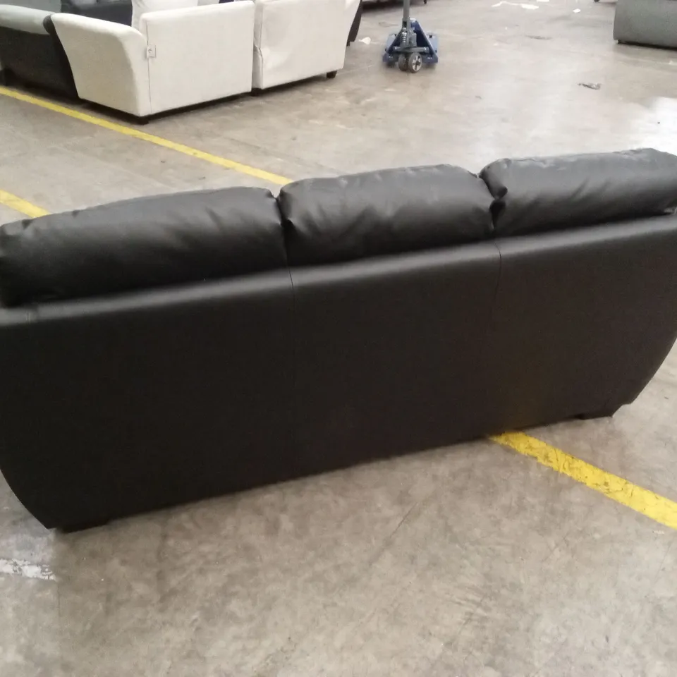 LEONA 3 SEATER FAUX LEATHER SOFA RRP £999