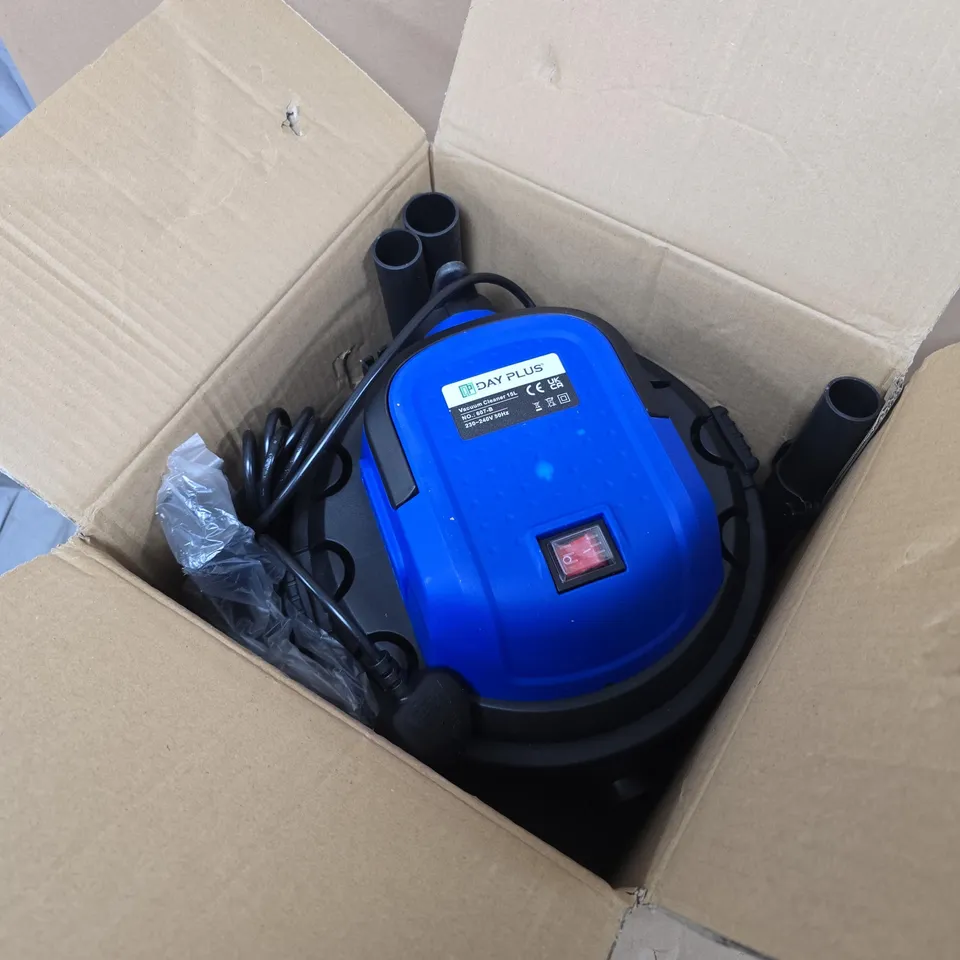 DAY PLUS 15L VACUUM CLEANER – MODEL 607-B (BLUE)