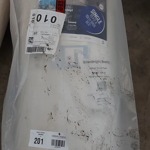 BAGGED & ROLLED SILENTNIGHT MATTRESS-NOW SINGLE MATTRESS