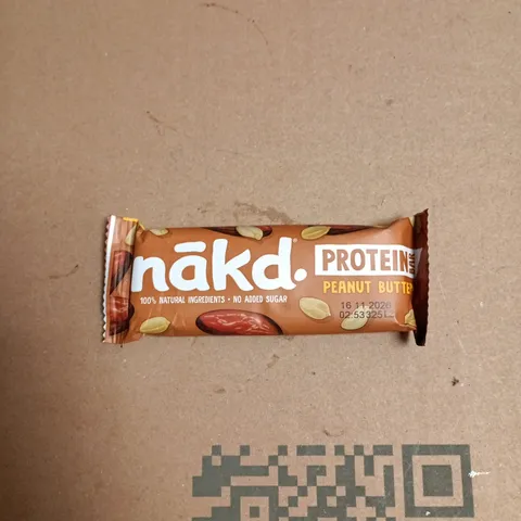 NAKD PROTEIN BARS – PEANUT BUTTER FLAVOUR - BOX OF APROXIMATELY 16