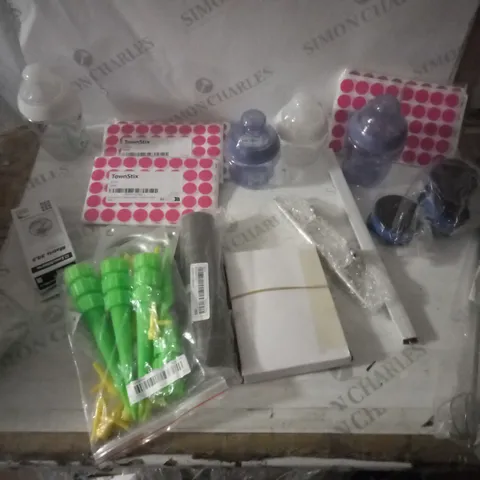 APPROXIMATELY 10 ASSORTED PRODUCTS TO INCLUDE, COOL WHITW LIGHT ROD, BABY BOTTLES