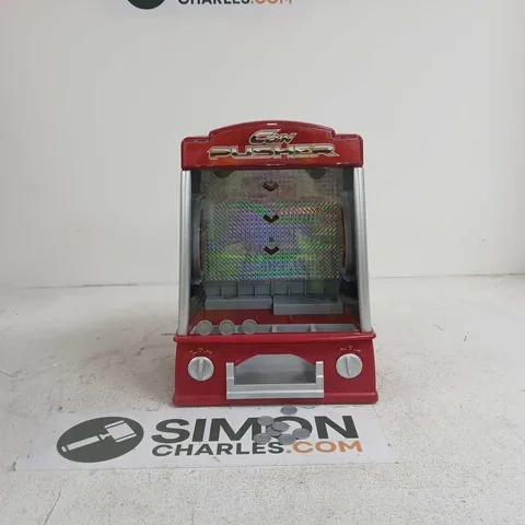 BOXED COIN PUSHER ARCADE MACHINE
