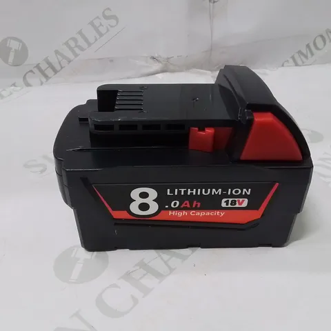 BOXED 8.0AH × 18V LITHIUM RECHARGEABLE BATTERY