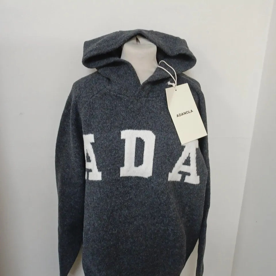 ADANOLA OVERSIZED KNIT HOODIE SIZE S