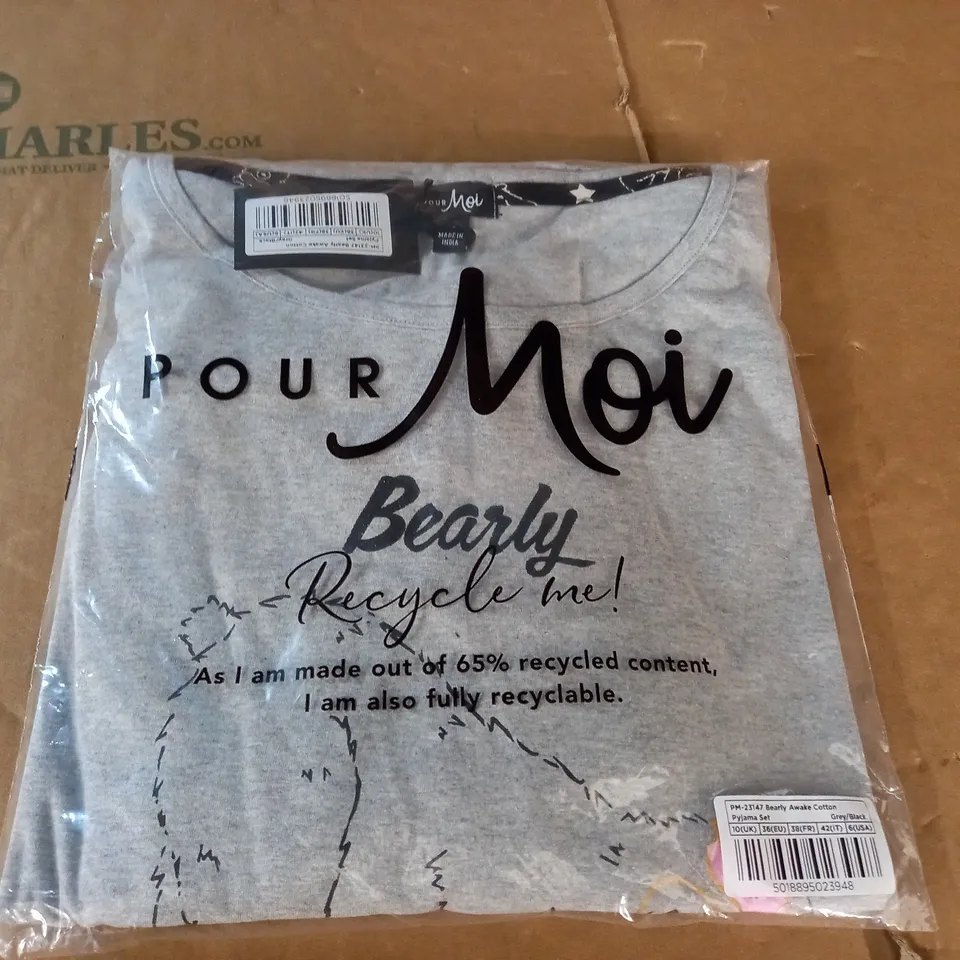 BAGGED POUR MOI BEAUTY AWAKE COTTON PYJAMAS SET - 10 (UK)