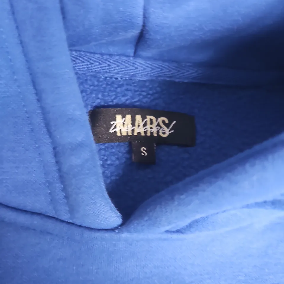 MARSTHELABEL HOODIE IN BLUE - SMALL