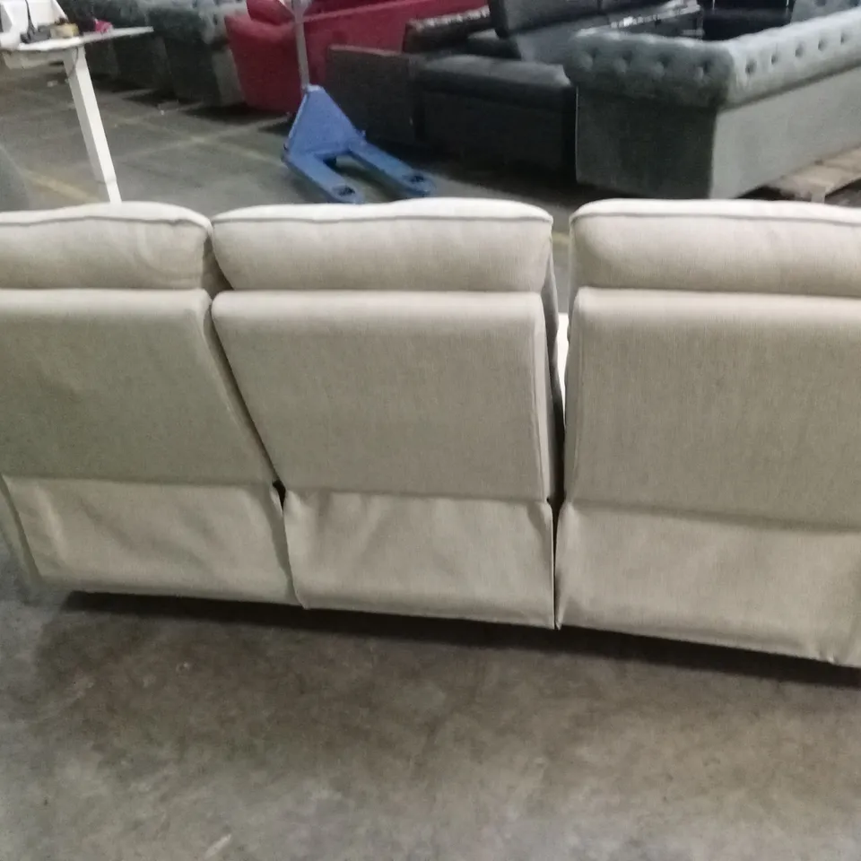 MIRO 3 SEATER MANUAL FABRIC RECLINER SOFA RRP £999