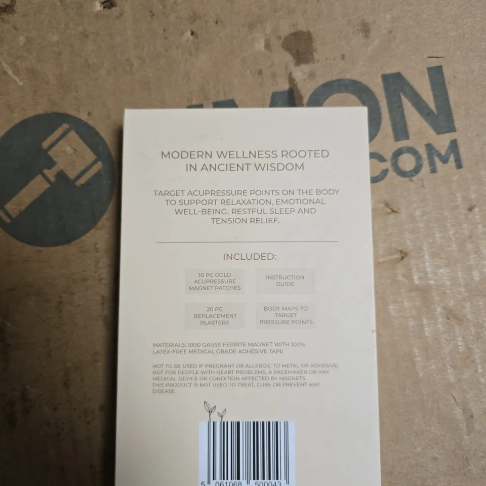 EAST HEALING GOLD ACUPRESSURE MAGNET PATCHES – 10 PATCHES + 20 REPLACEMENT PLASTERS (WELLNESS KIT)