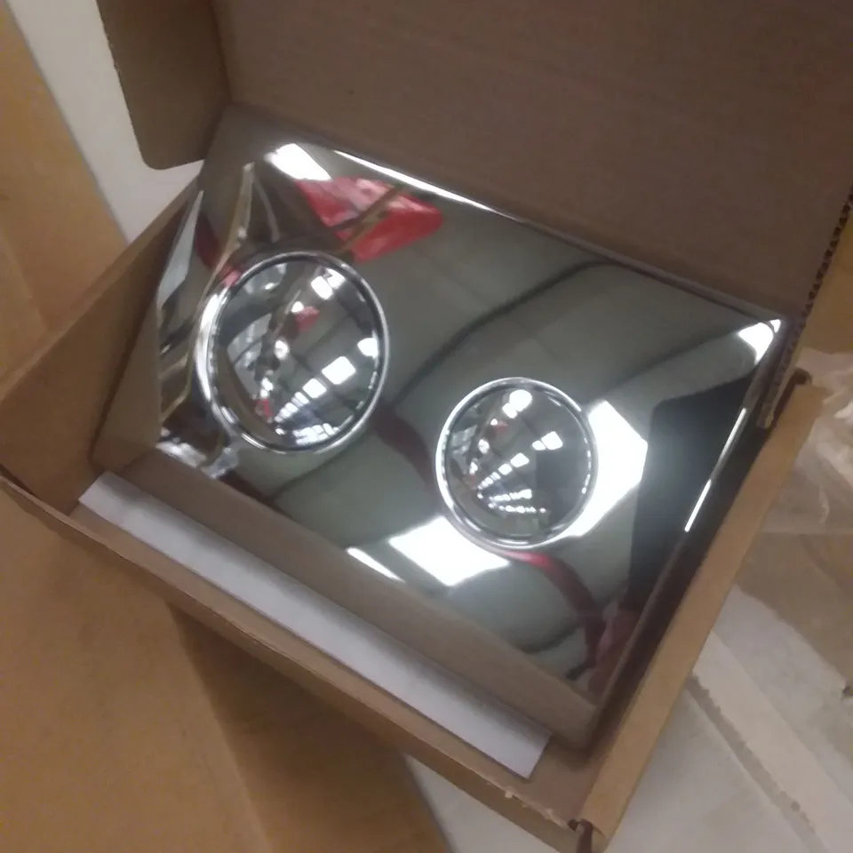 BOXED PNEUMATIC DUAL FLUSH PLATE STAINLESS STEEL FINISH
