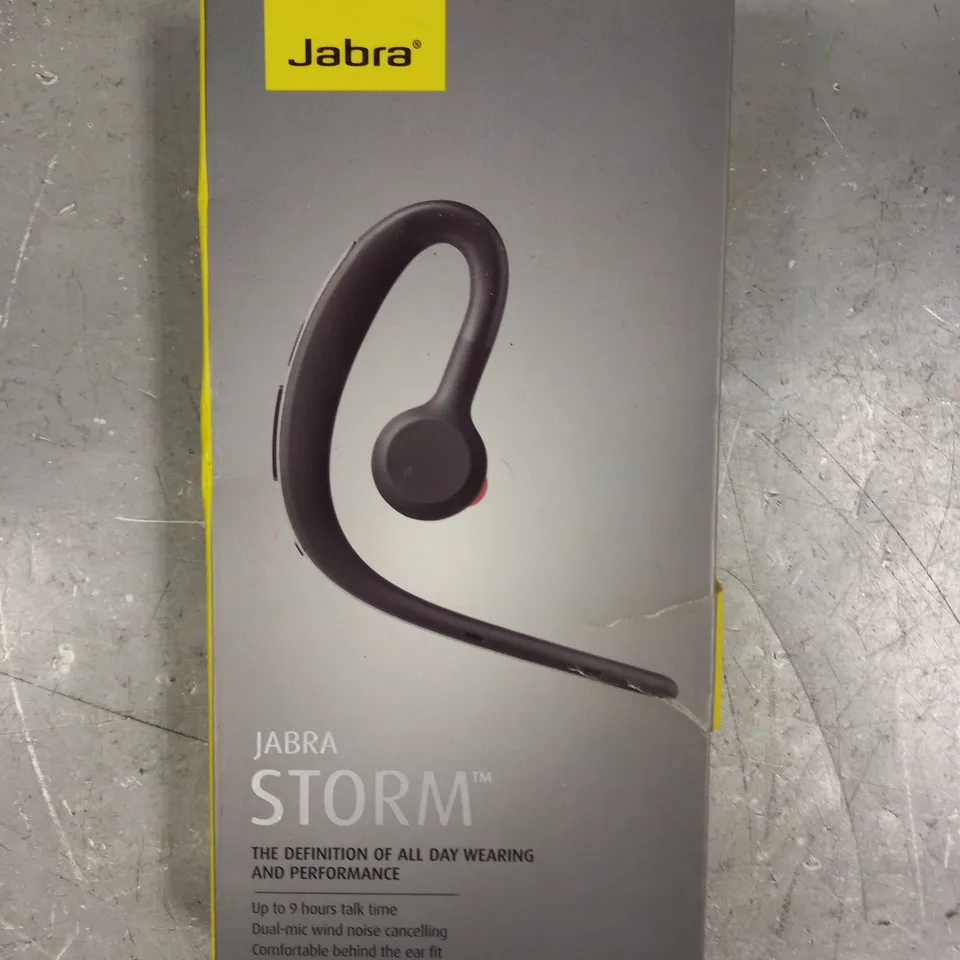 BOXED JABRA STORM BLUETOOTH WIRELESS HEADSET 