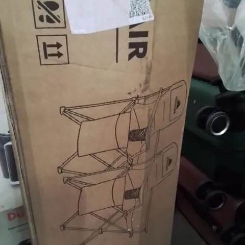BOXED VOYAGER 2PK CAMPING CHAIR BLACK 