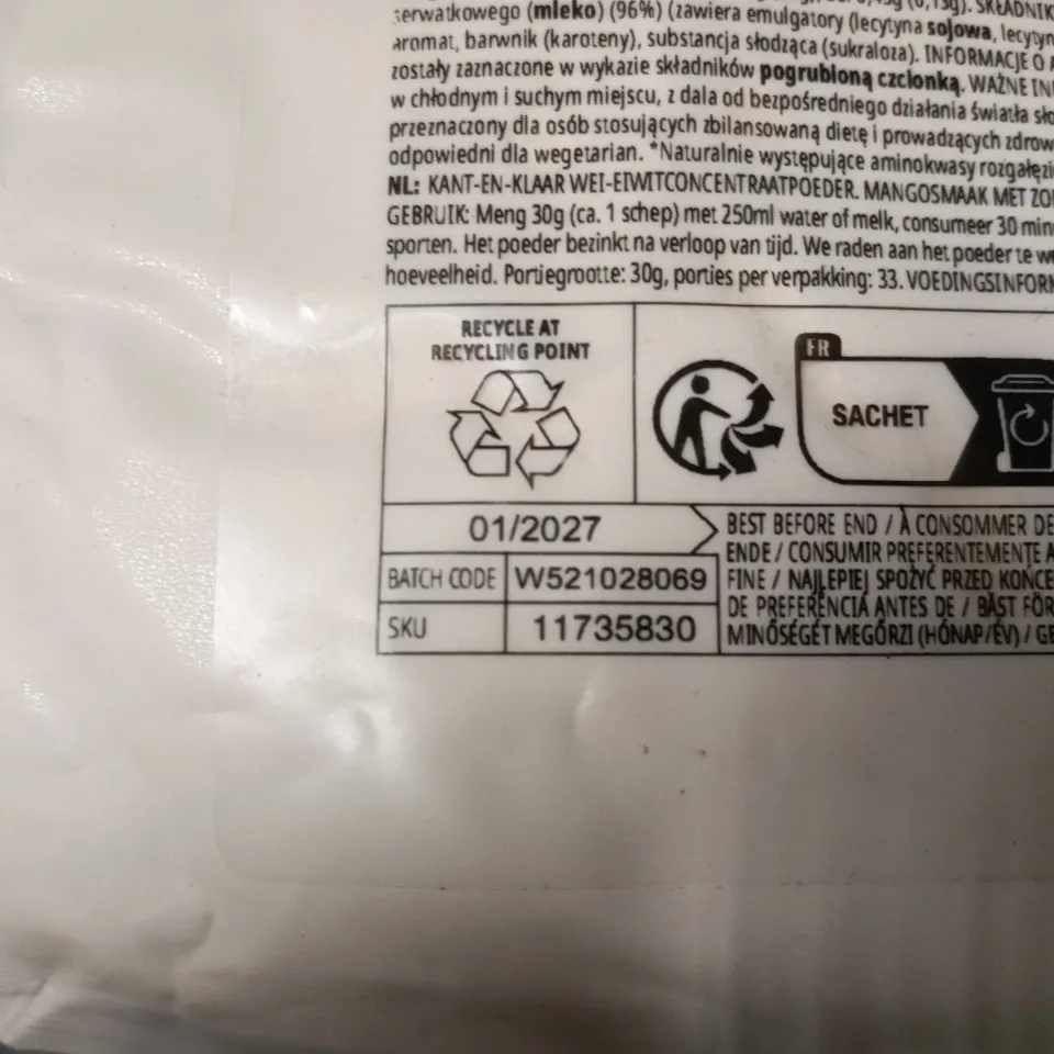 MYPROTEIN IMPACT WHEY PROTEIN – MANGO FLAVOUR, 1KG