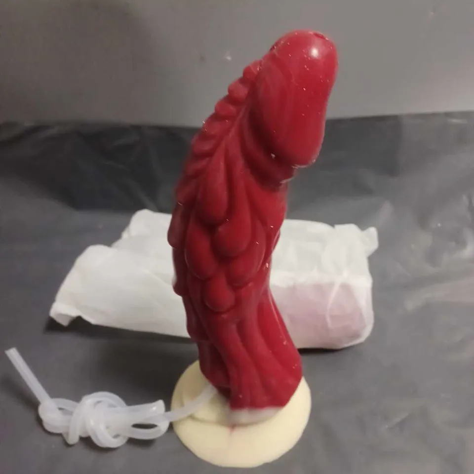 DRAGON THEMED 7" DILDO WITH SUCTION BASE AND PUMP