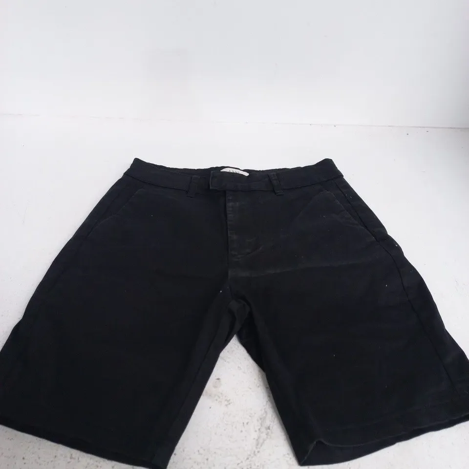 ARNE BLACK SHORTS, UK SIZE 28