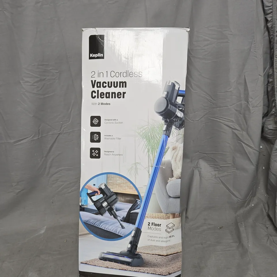 KEPLIN 2 IN 1 CORDLESS VACUUM CLEANER – BOXED