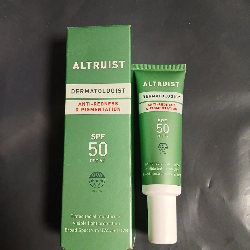 ALTRUIST DERMATOLOGIST SPF50 TINTED FACIAL MOISTURISER 