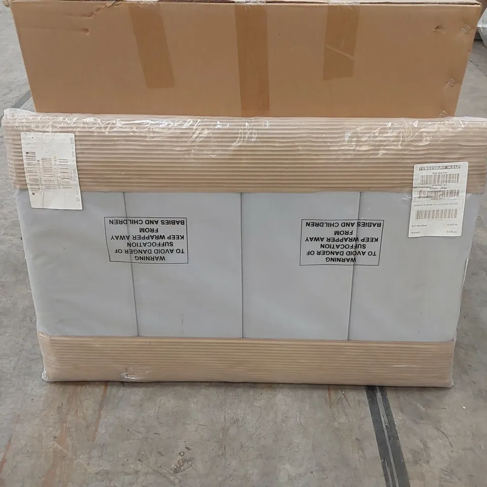 BAGGED DESIGNER MIAMI 3FT SINGLE HEADBOARD - OPULENT SILVER