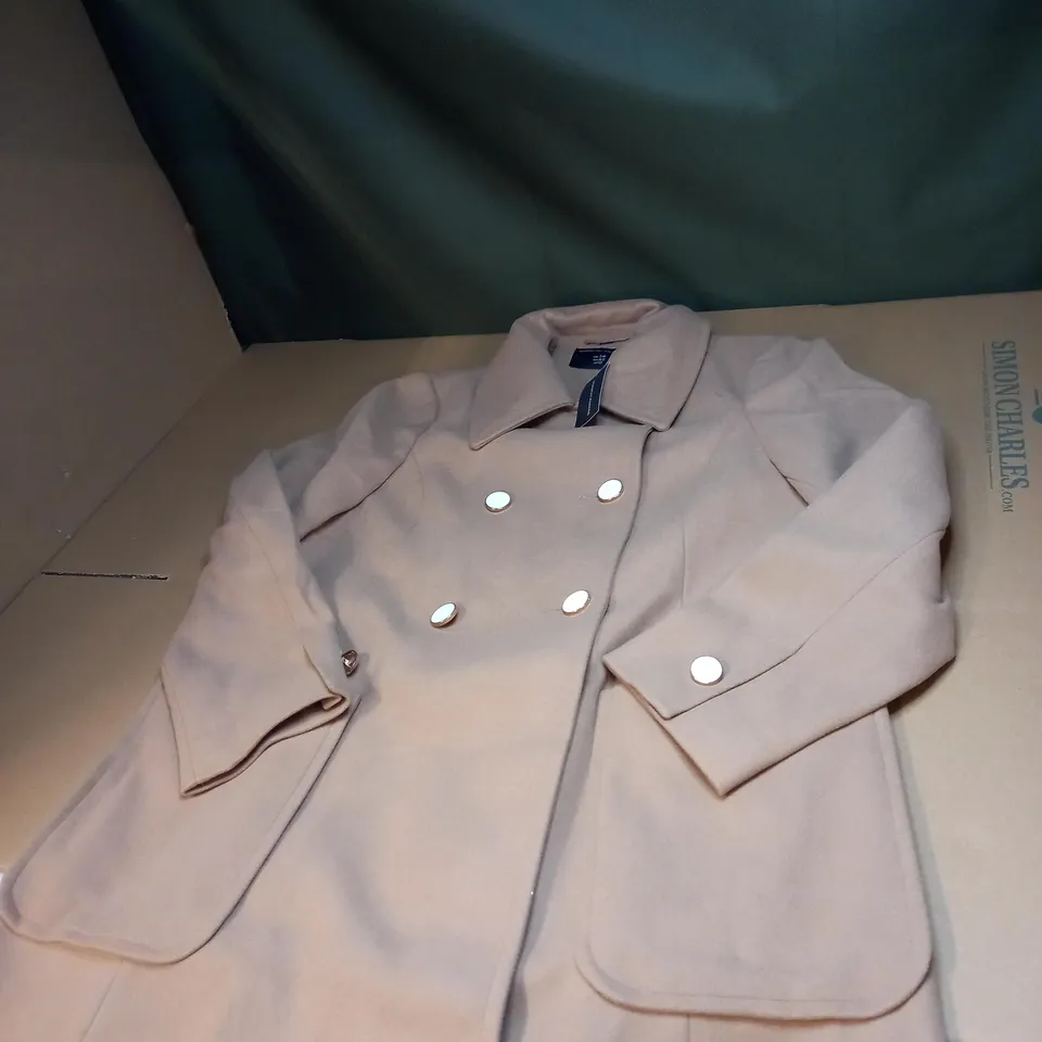 WOMENS DOLLY COAT IN CAMEL SIZE 14