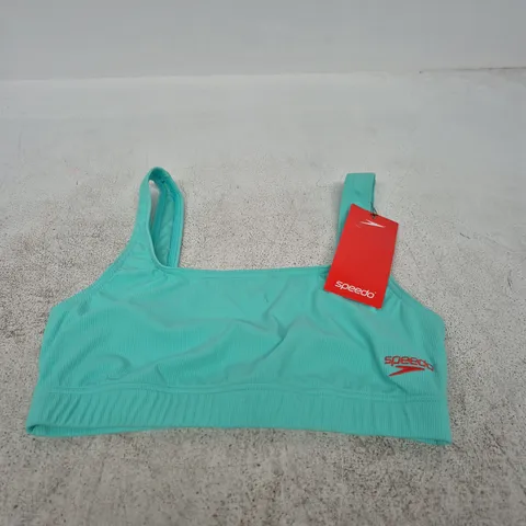 SPEEDO TURQUOISE SPORTS BRA – UK 12