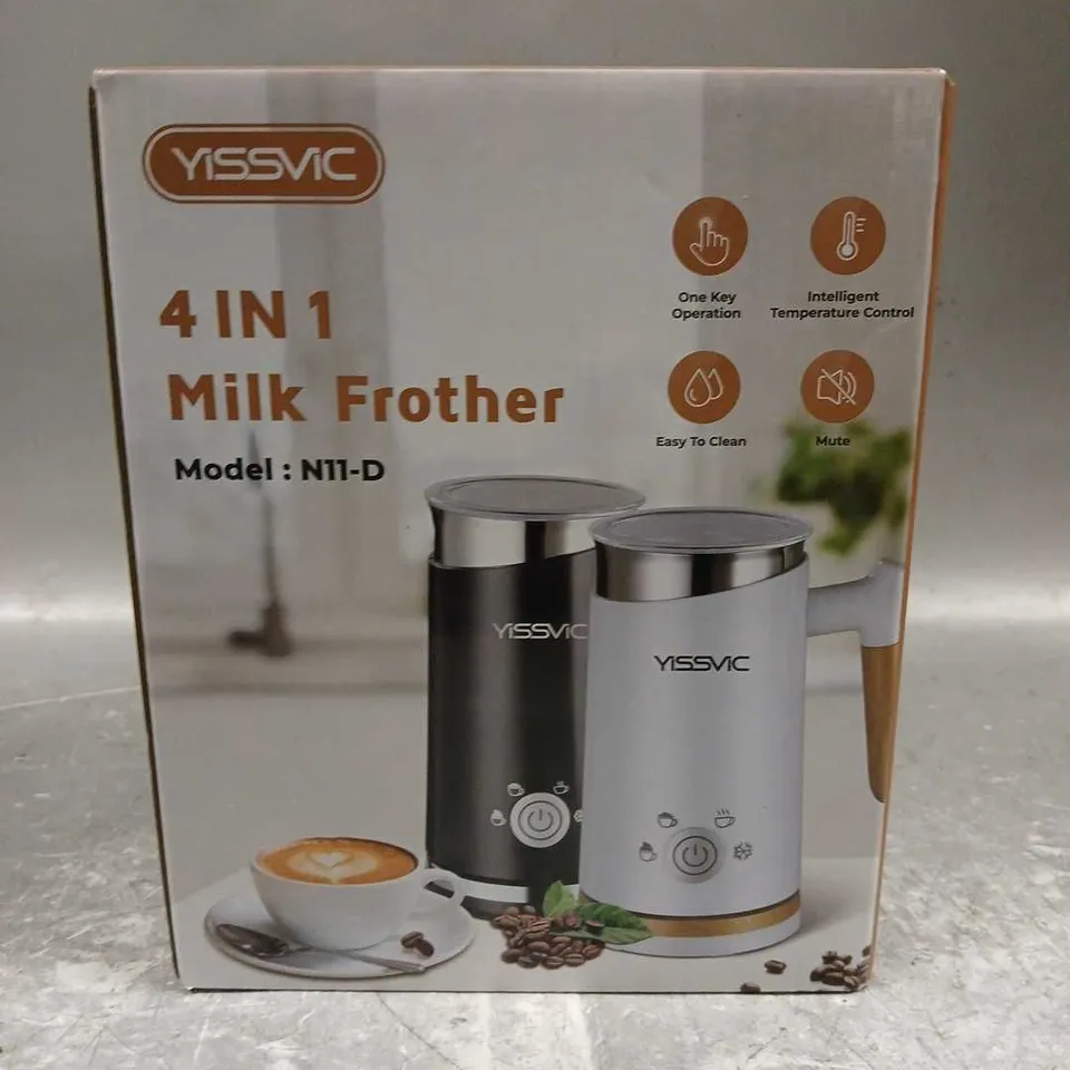 BOXED YISSVIC 4IN1 MILK FROTHER