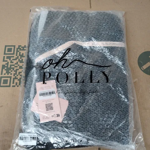 BAGGED OH POLLY EMBELLISHED COWL NECK MAXI DRESS IN BLACK - XS/S