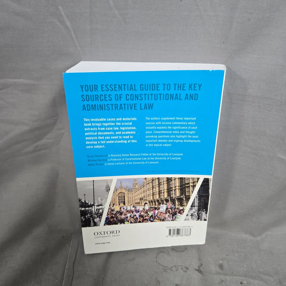 OXFORD CASES AND MATERIALS CONSTITUTIONAL AND ADMINISTRATIVE LAW 13TH EDITION