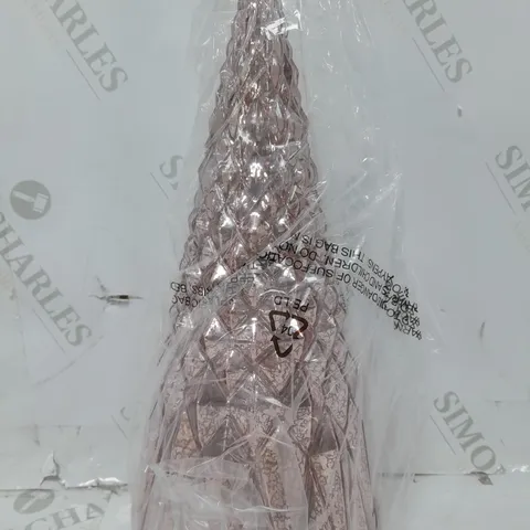 BOXED MR CHRISTMAS SPECIALTY MERCURY GLASS LIGHT UP COLOUR MORPH STANDING DECORATION
