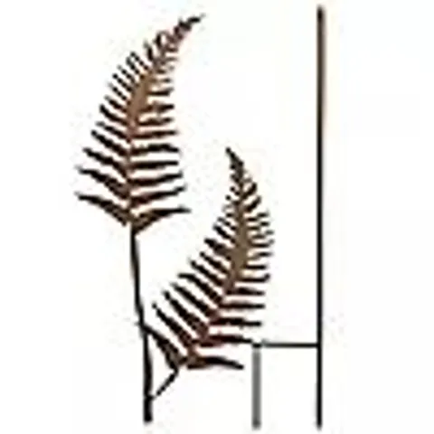 GARDEN STORIES DECORATIVE METAL FERN LEAF STAKE