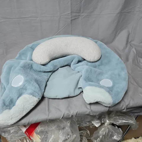 MAMAS & PAPAS BLUE PLUSH BABY HEAD SUPPORT CUSHION