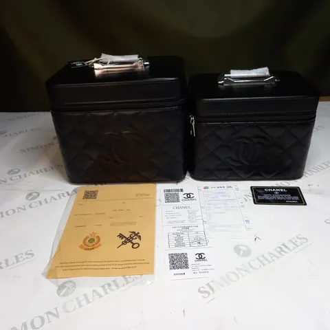 COCO CHANEL 2 MAKEUP STORAGE BOXES