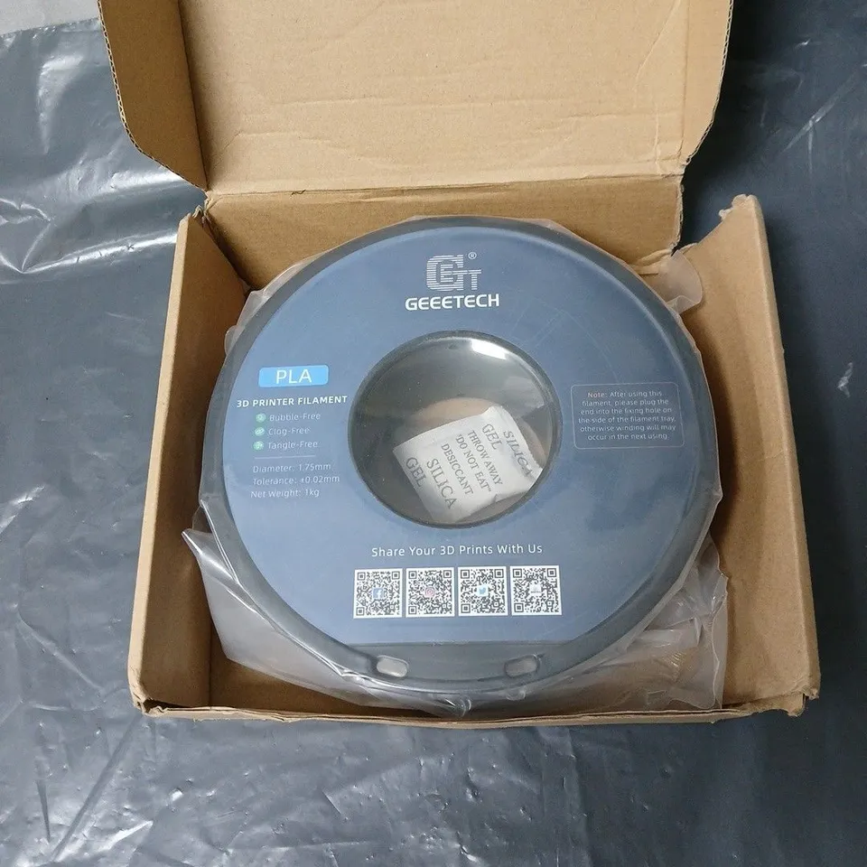 GEEETECH PLA 3D PRINTER FILAMENT – 1.75MM, 1KG SPOOL