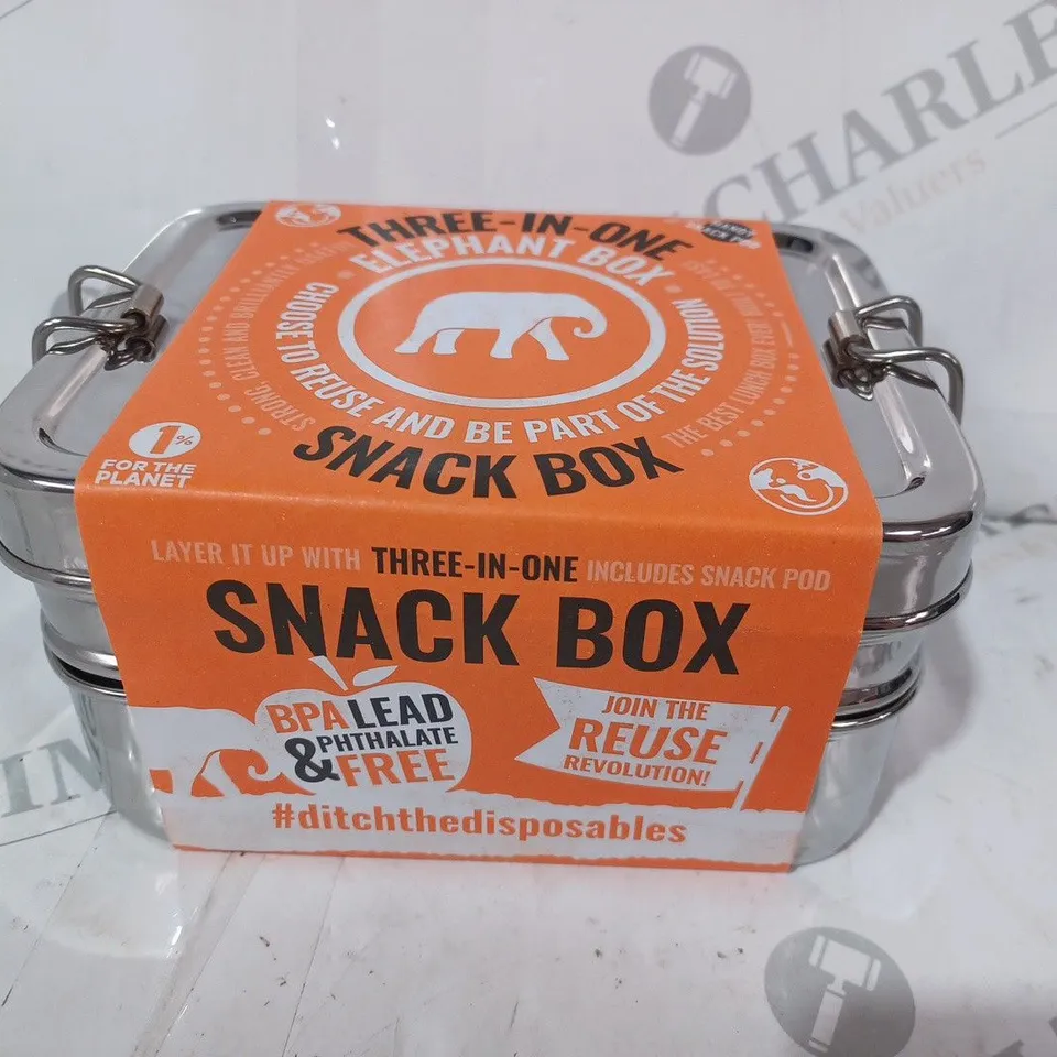 ELEPHANT BOX 3-IN-1 SNACK BOX