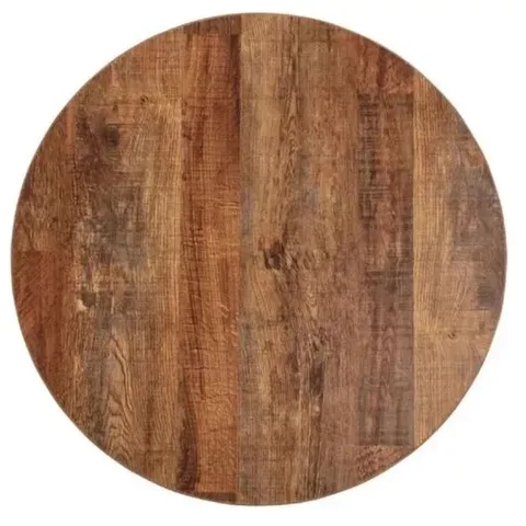 BOXED BOLERO DR822 ROUND PRE-DRILLED URBAN DARK TABLETOP - 600MM (1 BOX)