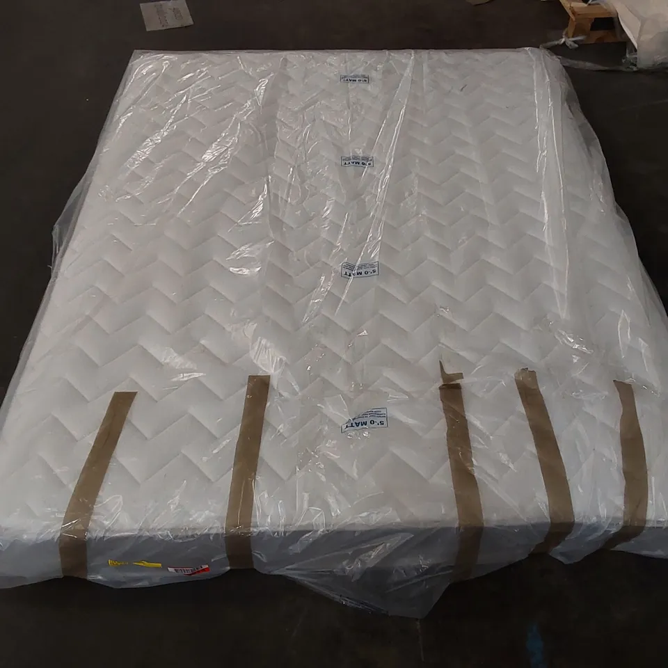 QUALITY BAGGED DUHERT MEMORY FOAM OPEN COIL KING SIZE 5' MATTRESS