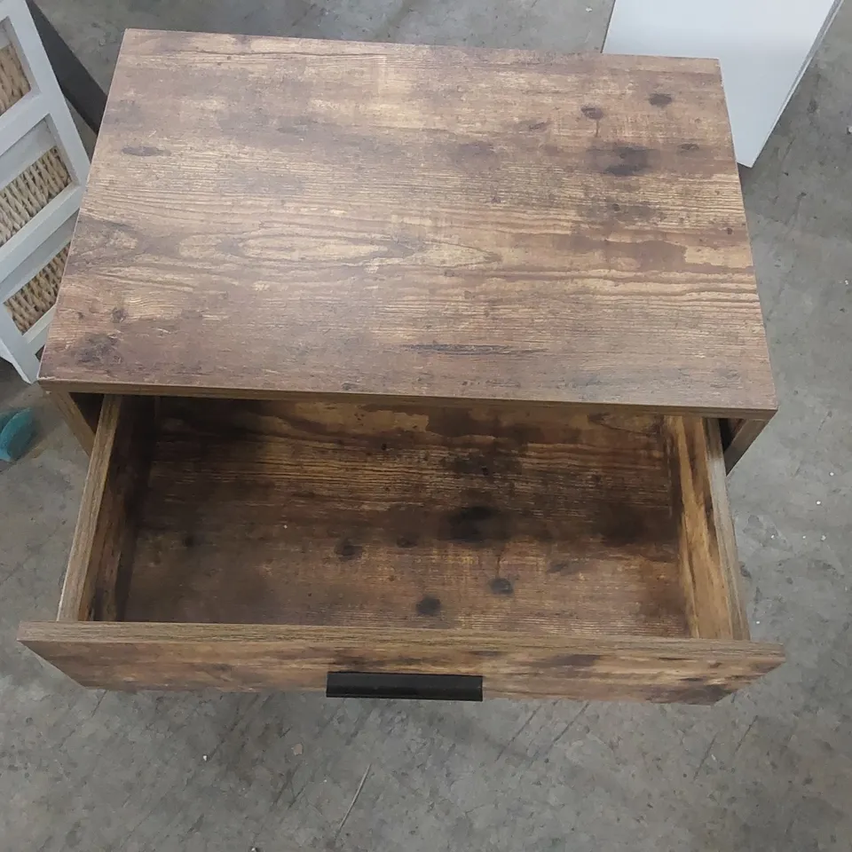 BROOKLYN 1 DRAWER CHEST - DARK WOOD